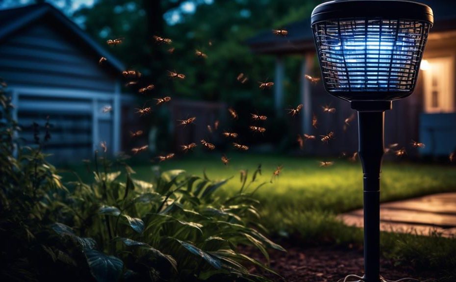 bug zapper eliminates flying insects